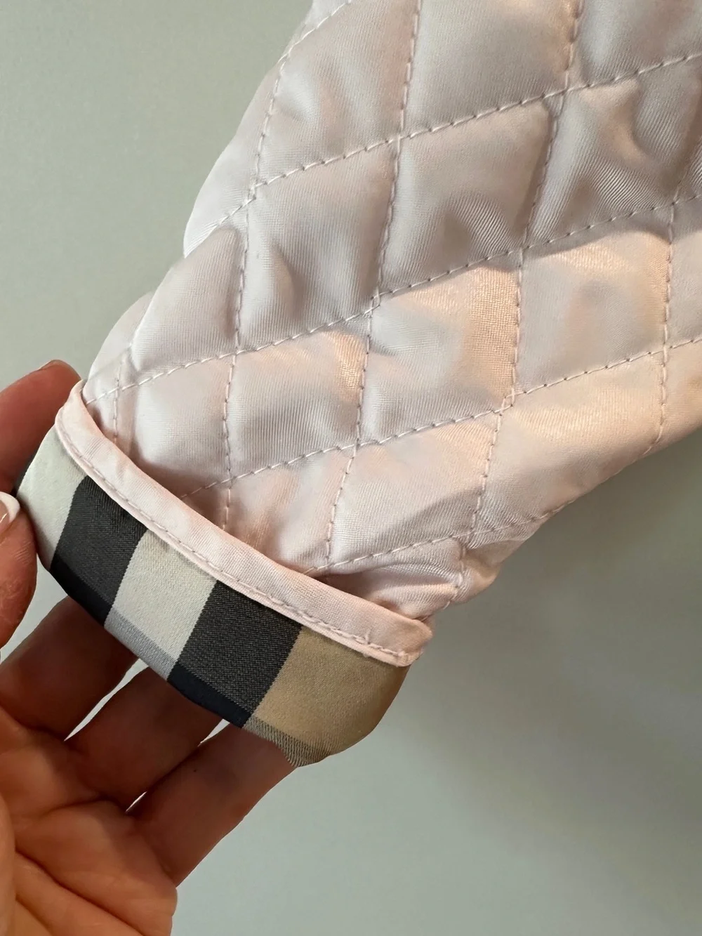 Burberry pink infant jacket